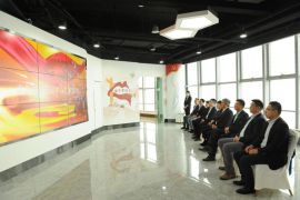 青岛橡胶谷集团与青岛国际航运中心联合党委共同推进党建工作进行座谈交流