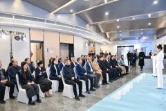 “笔墨书廉韵·护航创新绩”廉洁书画展在青岛国际航运中心隆重启幕